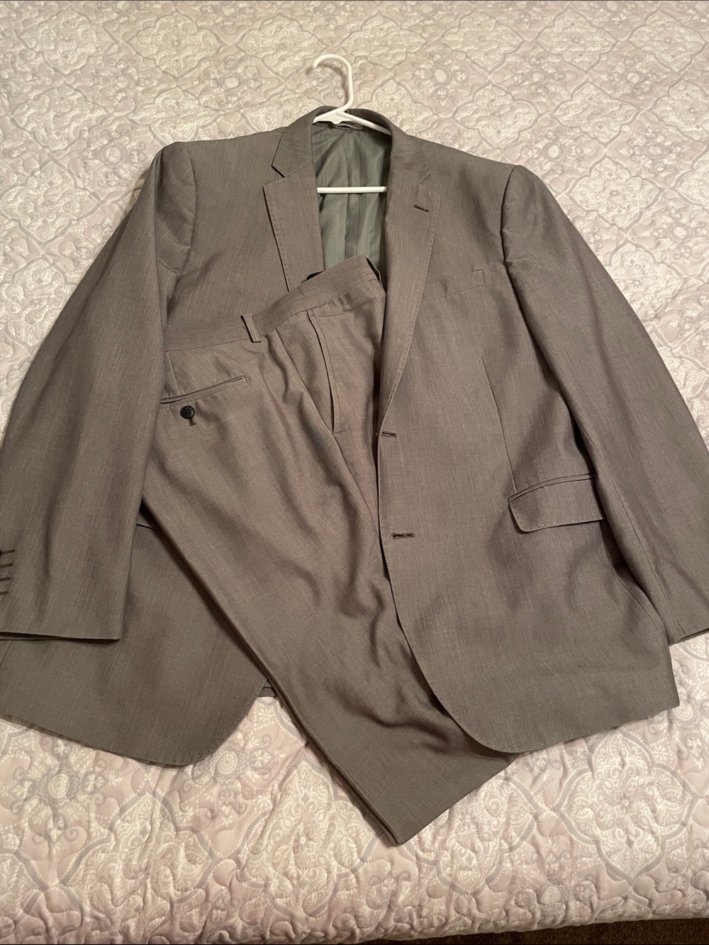 jf j.ferrar Slim Fit Gray Suit